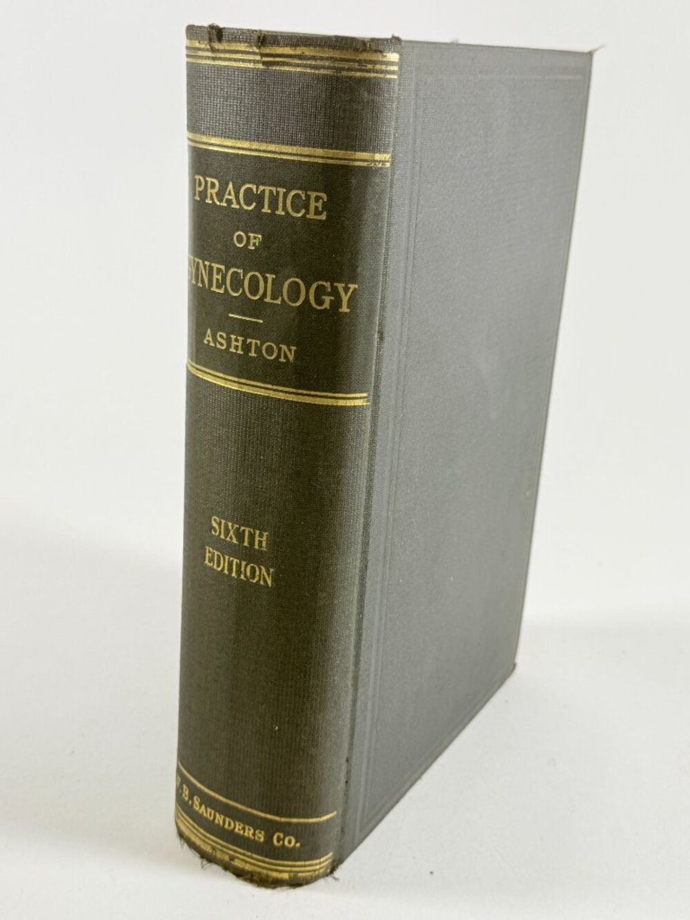Antique 1916 Practice of Gynecology Ashton Medical Textbook